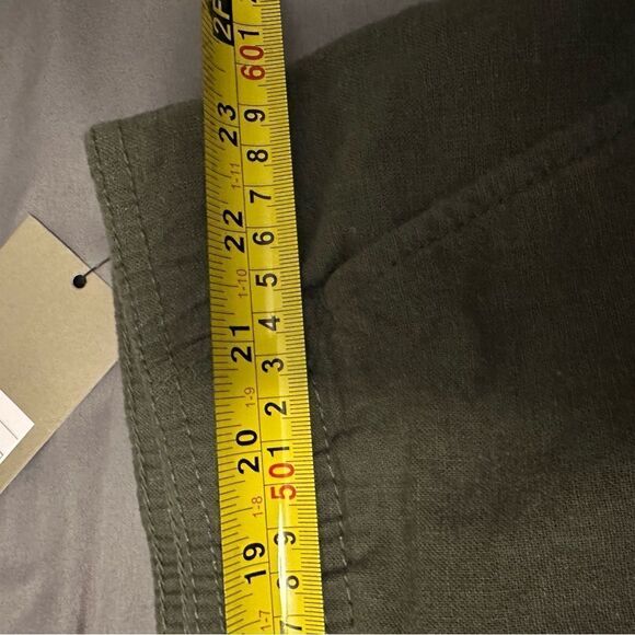 NWT Goodfellow & Co Everyday Linen Blend Cargo Shorts Olive Green Size XXL - Picture 8 of 8